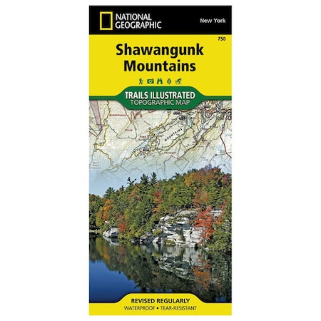 National Geographic Shawangunk Mountains Trail Map No.750 603301